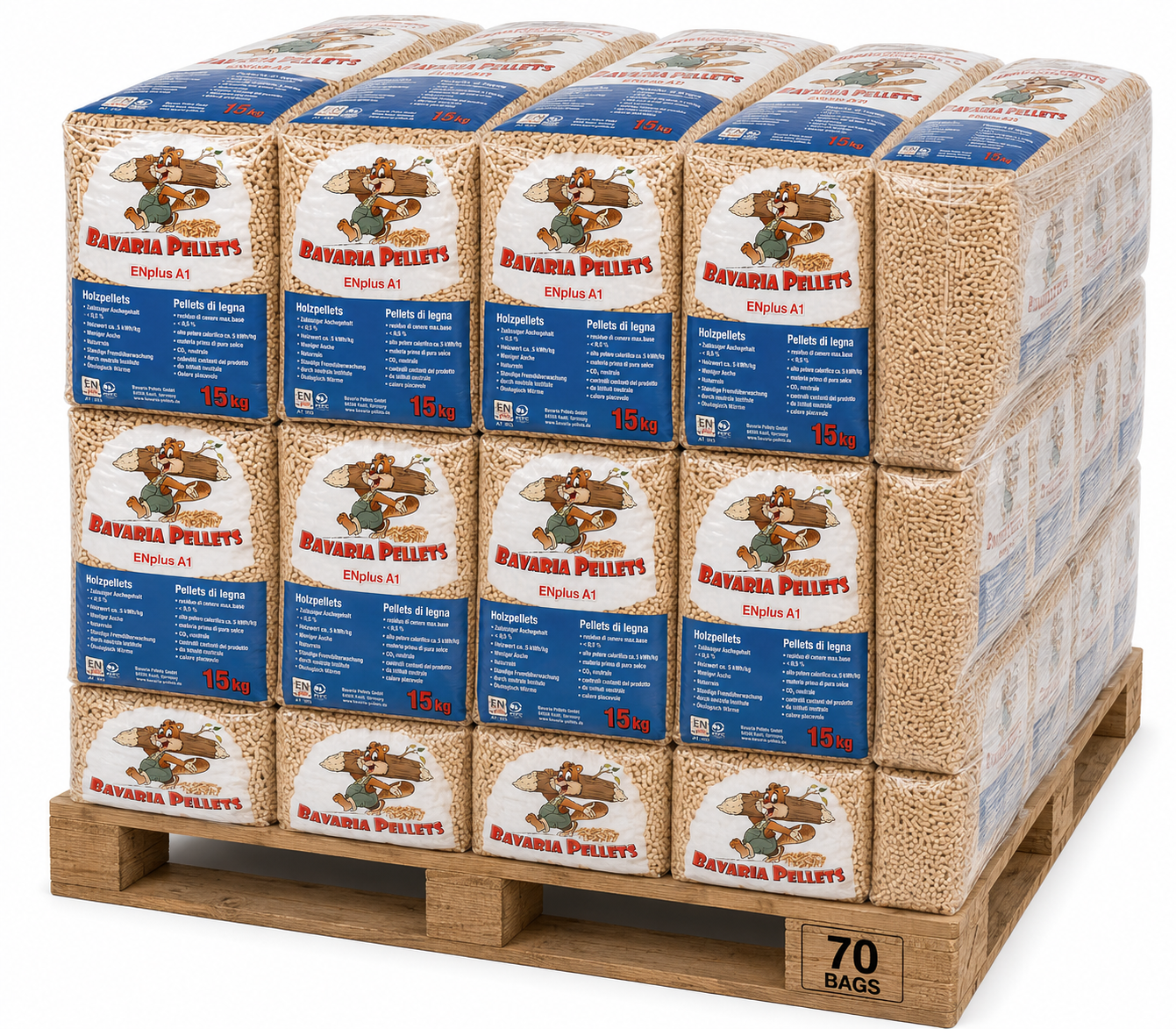 Pellet Baho Bavaria ENplus A1 | Bancale 70 Sacchi da 15 kg - immagine 2